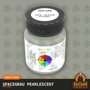 Pearlescent SPACEGRAU 1-oz bottle (Air-brush) SPECIAL ORDER ONLY-with color swatch-Arizona Hobbies