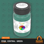 Penn Central GREEN 2-oz bottle (Air-brush) Tru-Color Paint SPECIAL ORDER ONLY-with color swatch-Arizona Hobbies