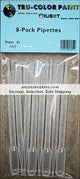 Pipettes 1/10 oz (3ml) bottle 8-pack Tru-Color Paint-with color swatch-Arizona Hobbies