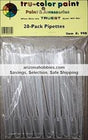 Pipettes 1/10 oz (3ml) capacity 20-pack Tru-Color Paint-with color swatch-Arizona Hobbies