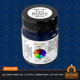 Poly MEDIUM SHADOW BLUE 1-oz bottle (Air-brush) Tru-Color Paint-with color swatch-Arizona Hobbies