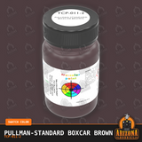 Pullman-Standard BOXCAR BROWN 2-oz bottle (Air-brush) Tru-Color Paint SPECIAL ORDER ONLY-with color swatch-Arizona Hobbies