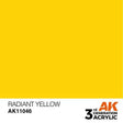 RADIANT YELLOW AK Interactive 3G Acrylic (.57 oz.) bottle-Arizona Hobbies