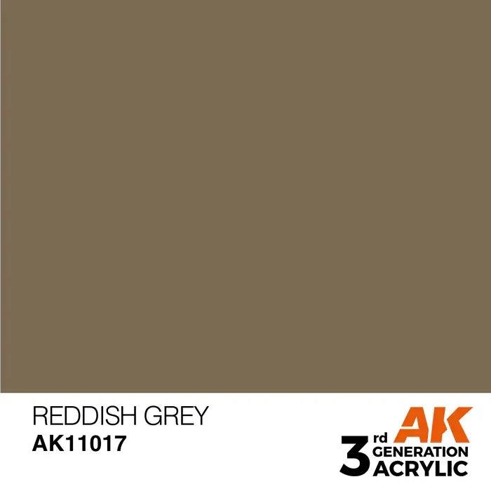 REDDISH GREY AK Interactive 3G Acrylic (.57 oz.) bottle-Arizona Hobbies