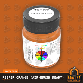 REEFER ORANGE 1-oz bottle (Air-brush) Tru-Color Paint-with color swatch-Arizona Hobbies