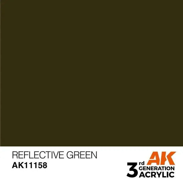 REFLECTIVE GREEN AK Interactive 3G Acrylic (.57 oz.) bottle-Arizona Hobbies