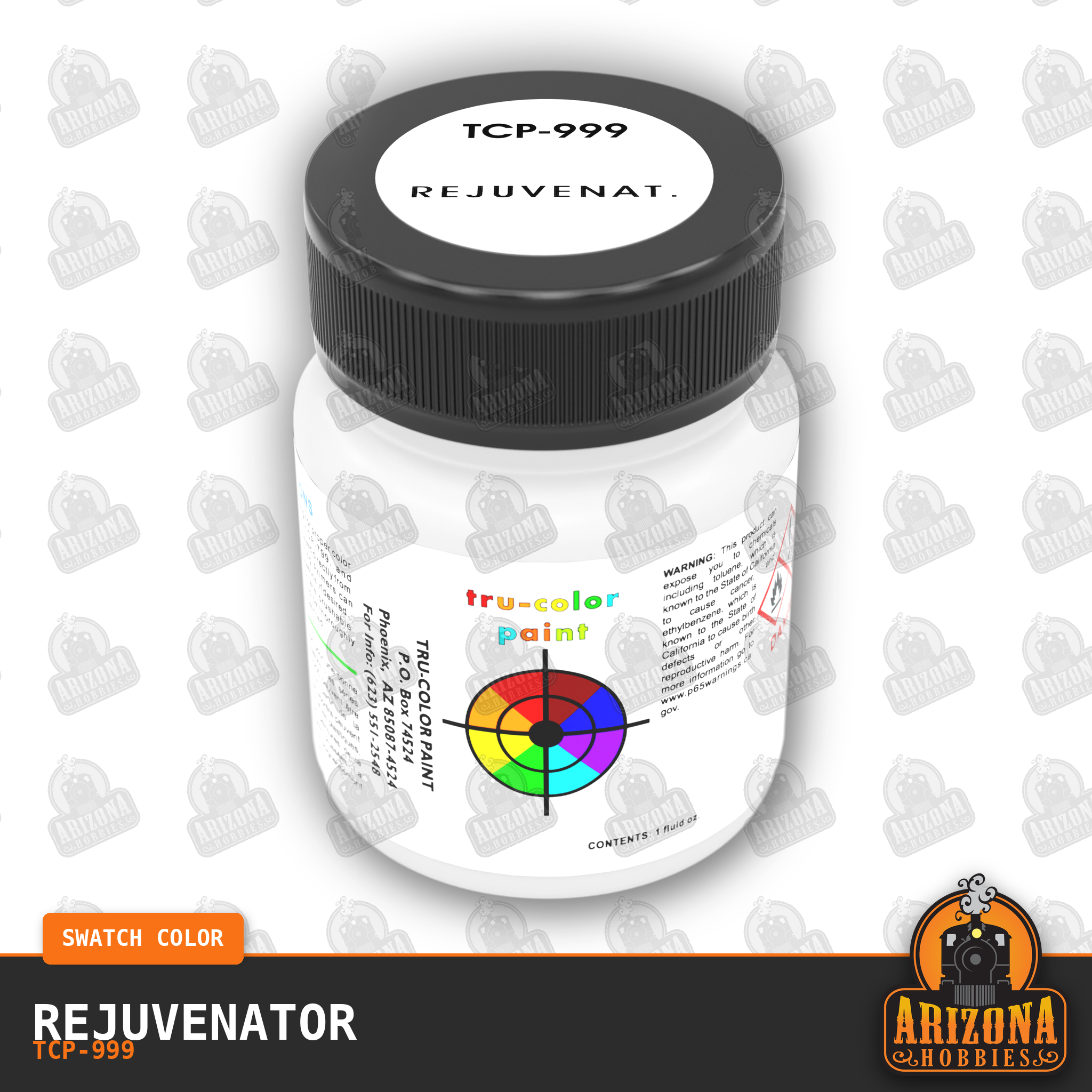 REJUVENATOR 1-oz bottle Tru-Color Paint-with color swatch-Arizona Hobbies