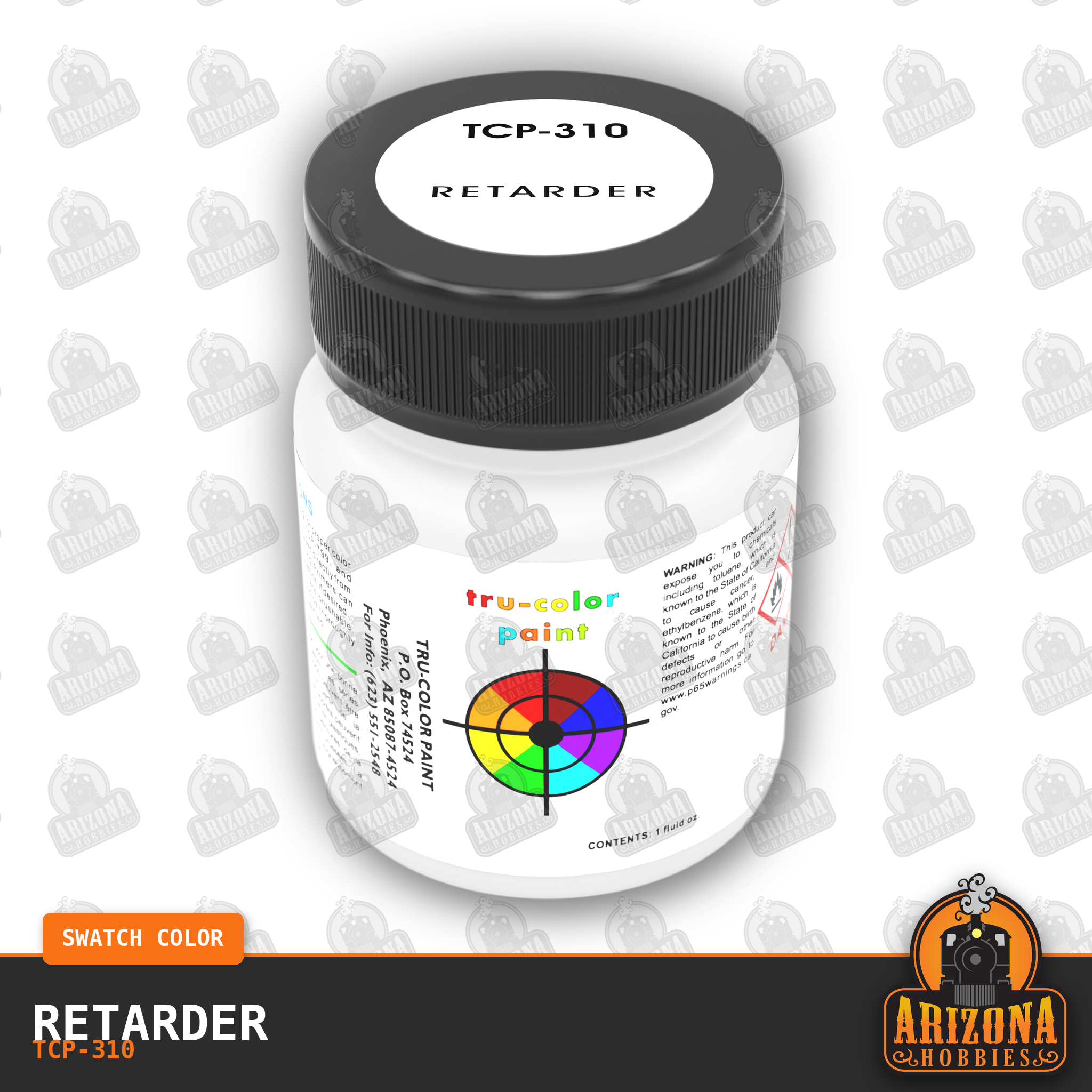RETARDER 1-oz bottle (Air-brush) Tru-Color Paint-with color swatch-Arizona Hobbies