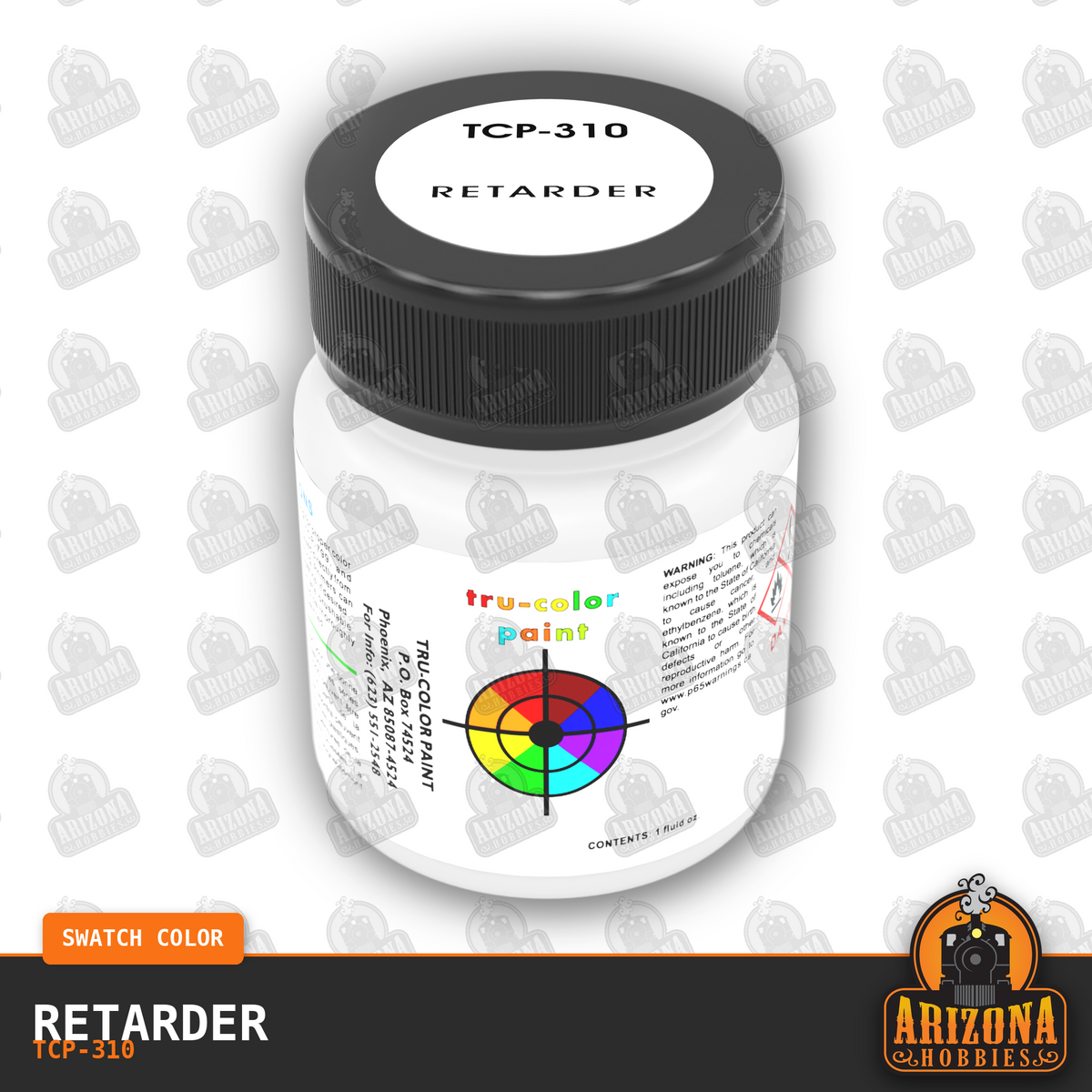 RETARDER 1-oz bottle (Air-brush) Tru-Color Paint-with color swatch-Arizona Hobbies