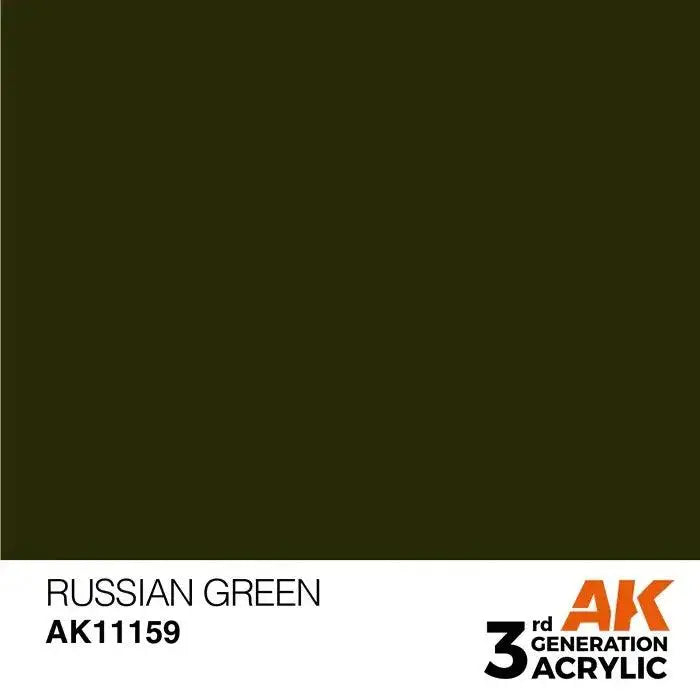 RUSSIAN GREEN AK Interactive 3G Acrylic (.57 oz.) bottle-Arizona Hobbies