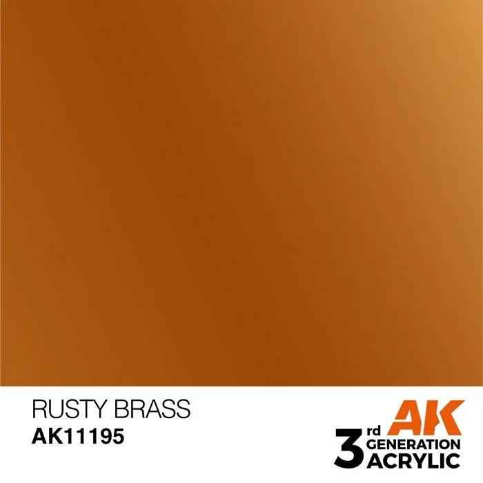 RUSTY BRASS AK Interactive 3G Acrylic (.57 oz.) bottle-Arizona Hobbies