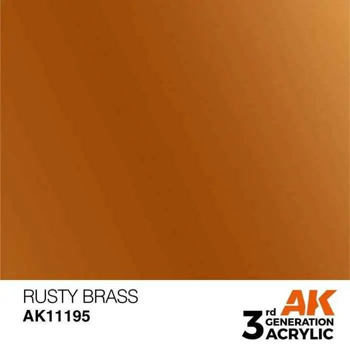 RUSTY BRASS AK Interactive 3G Acrylic (.57 oz.) bottle-Arizona Hobbies