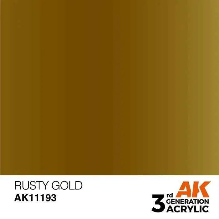 RUSTY GOLD AK Interactive 3G Acrylic (.57 oz.) bottle-Arizona Hobbies