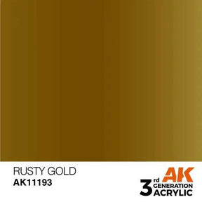 RUSTY GOLD AK Interactive 3G Acrylic (.57 oz.) bottle-Arizona Hobbies