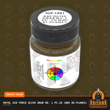 Royal Air Force OLIVE DRAB No. 1 PC-10 (WWI Bi-Planes) 1-oz bottle (Air-brush) Tru-Color Paint-with color swatch-Arizona Hobbies