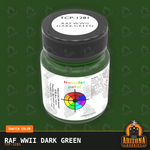 Royal Air Force WWII DARK GREEN 1-oz bottle (Air-brush) Tru-Color Paint-with color swatch-Arizona Hobbies