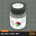 Royal Air Force WWII OCEAN GREY 1-oz bottle (Air-brush) Tru-Color Paint-with color swatch-Arizona Hobbies