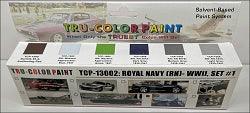 Royal Navy 1920-1941 Set #1 6 colors (Air-brush) Tru-Color Paint SPECIAL ORDER ONLY-with color swatch-Arizona Hobbies