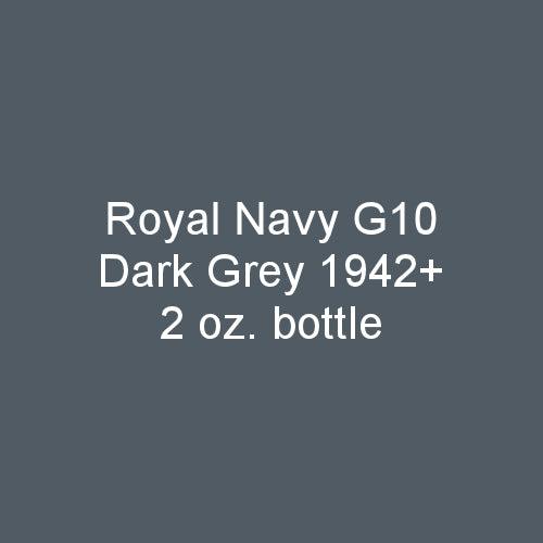 Royal Navy G10 DARK GREY 1942-on 2-oz bottle (Air-brush) Tru-Color Paint SPECIAL ORDER ONLY-with color swatch-Arizona Hobbies