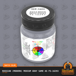 Russian (Modern) MEDIUM GRAY same as FS-16293 1-oz bottle (Air-brush) Tru-Color Paint-with color swatch-Arizona Hobbies