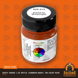 SAFETY ORANGE 1-oz bottle (Air-brush) Tru-Color Paint-with color swatch-Arizona Hobbies