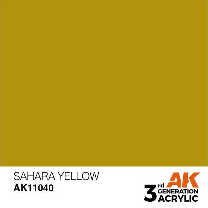 SAHARA YELLOW AK Interactive 3G Acrylic (.57 oz.) bottle-Arizona Hobbies