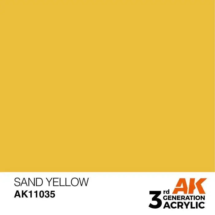 SAND YELLOW AK Interactive 3G Acrylic (.57 oz.) bottle-Arizona Hobbies