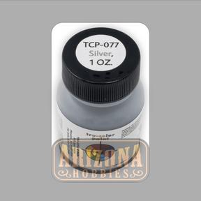 SILVER 1-oz bottle (Air-brush) Tru-Color Paint-with color swatch-Arizona Hobbies