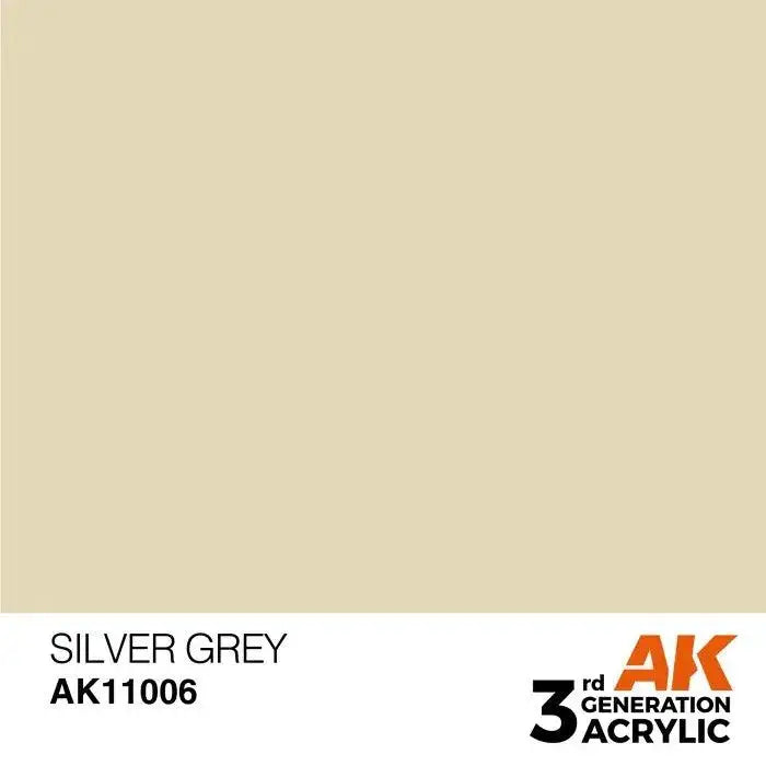SILVER GREY AK Interactive 3G Acrylic (.57 oz.) bottle-Arizona Hobbies