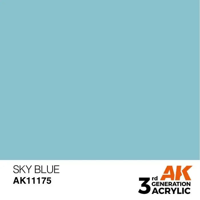 SKY BLUE AK Interactive 3G Acrylic (.57 oz.) bottle-Arizona Hobbies