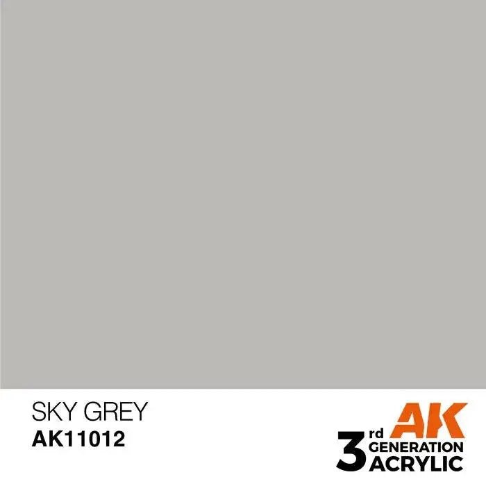SKY GREY AK Interactive 3G Acrylic (.57 oz.) bottle-Arizona Hobbies