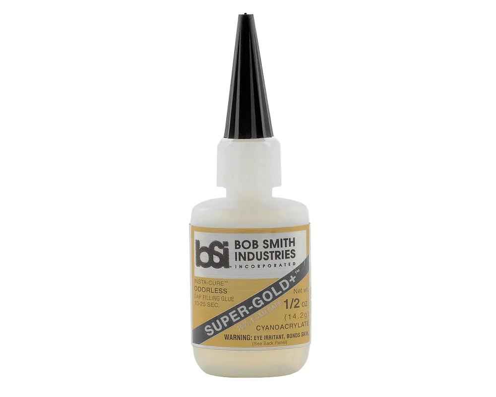 SUPER-GOLD+ Gap-Filling Foam Safe Super Glue 1/2-oz Bob Smith Ind-Arizona Hobbies