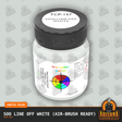 Soo Line OFF WHITE 1-oz bottle (Air-brush) Tru-Color Paint-with color swatch-Arizona Hobbies