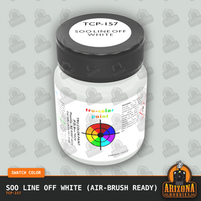 Soo Line OFF WHITE 1-oz bottle (Air-brush) Tru-Color Paint-with color swatch-Arizona Hobbies