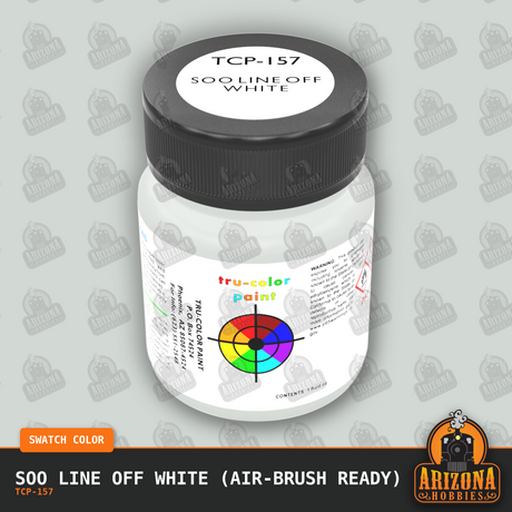 Soo Line OFF WHITE 1-oz bottle (Air-brush) Tru-Color Paint-with color swatch-Arizona Hobbies