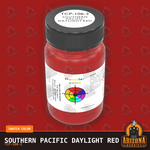 Southern Pacific DAYLIGHT RED 2-oz bottle (Air-brush) Tru-Color Paint SPECIAL ORDER ONLY-with color swatch-Arizona Hobbies