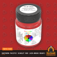 Southern Pacific SCARLET RED 1-oz bottle (Air-brush) Tru-Color Paint-with color swatch-Arizona Hobbies