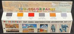 Southwestern Locomotive Set #1 6 bottles (Air-brush) Tru-Color Paint SPECIAL ORDER ONLY-with color swatch-Arizona Hobbies
