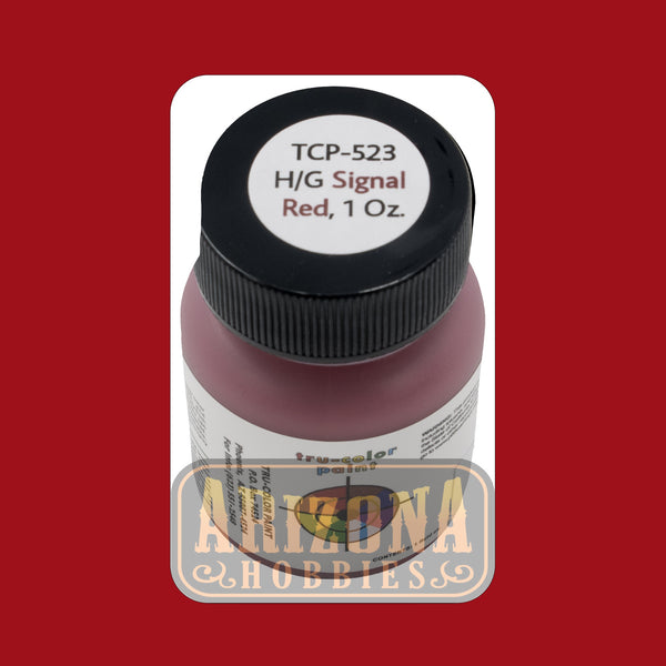 High-Gloss SIGNAL RED 1-oz bottle (Airbrush-ready) Tru-Color Paint