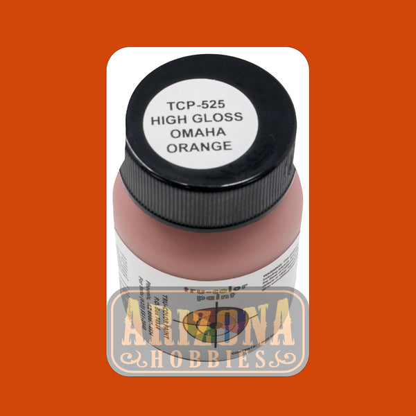 High-Gloss OMAHA ORANGE 1-oz bottle (Airbrush-ready) Tru-Color Paint