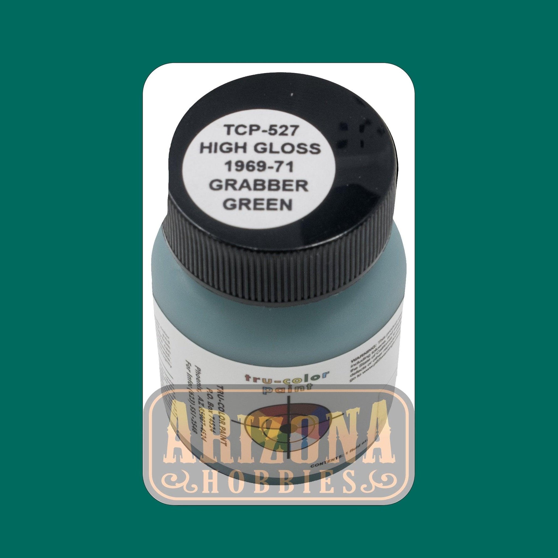 High-Gloss GRABBER GREEN 1969-1971 1-oz bottle (Airbrush-ready) Tru-Color Paint