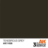 TENEBROUS GREY AK Interactive 3G Acrylic (.57 oz.) bottle-Arizona Hobbies