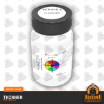 THINNER 2-oz bottle Tru-Color Paint-with color swatch-Arizona Hobbies