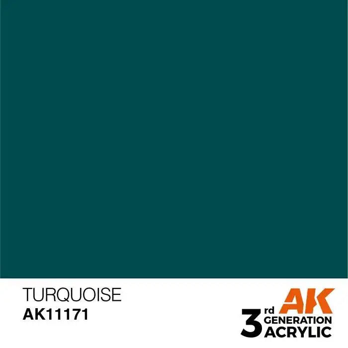 TURQUOISE AK Interactive 3G Acrylic (.57 oz.) bottle-Arizona Hobbies