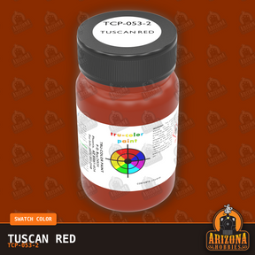 TUSCAN RED 2-oz bottle (Air-brush) Tru-Color Paint SPECIAL ORDER ONLY-with color swatch-Arizona Hobbies