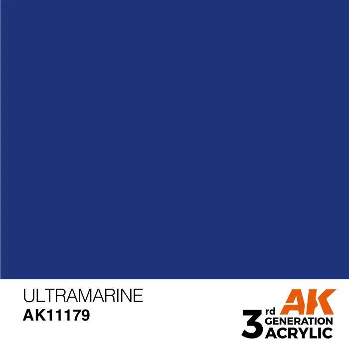 ULTRAMARINE AK Interactive 3G Acrylic (.57 oz.) bottle-Arizona Hobbies