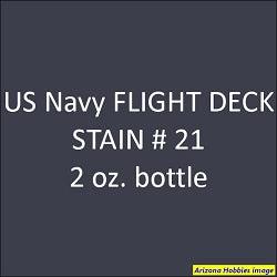 U.S. Navy FLIGHT DECK STAIN 21 (late 1941 on) 2 oz bottle (Airbrush-ready) Tru-Color Paint SPECIAL ORDER ONLY - Arizona Hobbies LLC