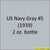 U.S. Navy GRAY No. 5 (pre-1940) 2 oz. bottle (Airbrush-ready) tcp-1002-2