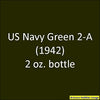 U.S. Navy GREEN 2-A (1941-1942) 2 oz. bottle (Airbrush-ready) tcp-1029-2