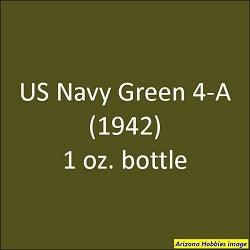 U.S. Navy GREEN 4-A (1941-1942) 1 oz bottle (Airbrush-ready) Tru-Color Paint - Arizona Hobbies LLC